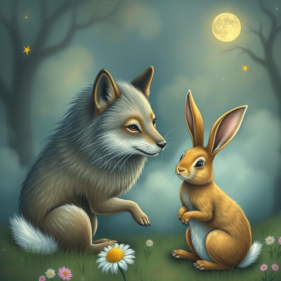 Dream : Wolf and a rabbit in a dream