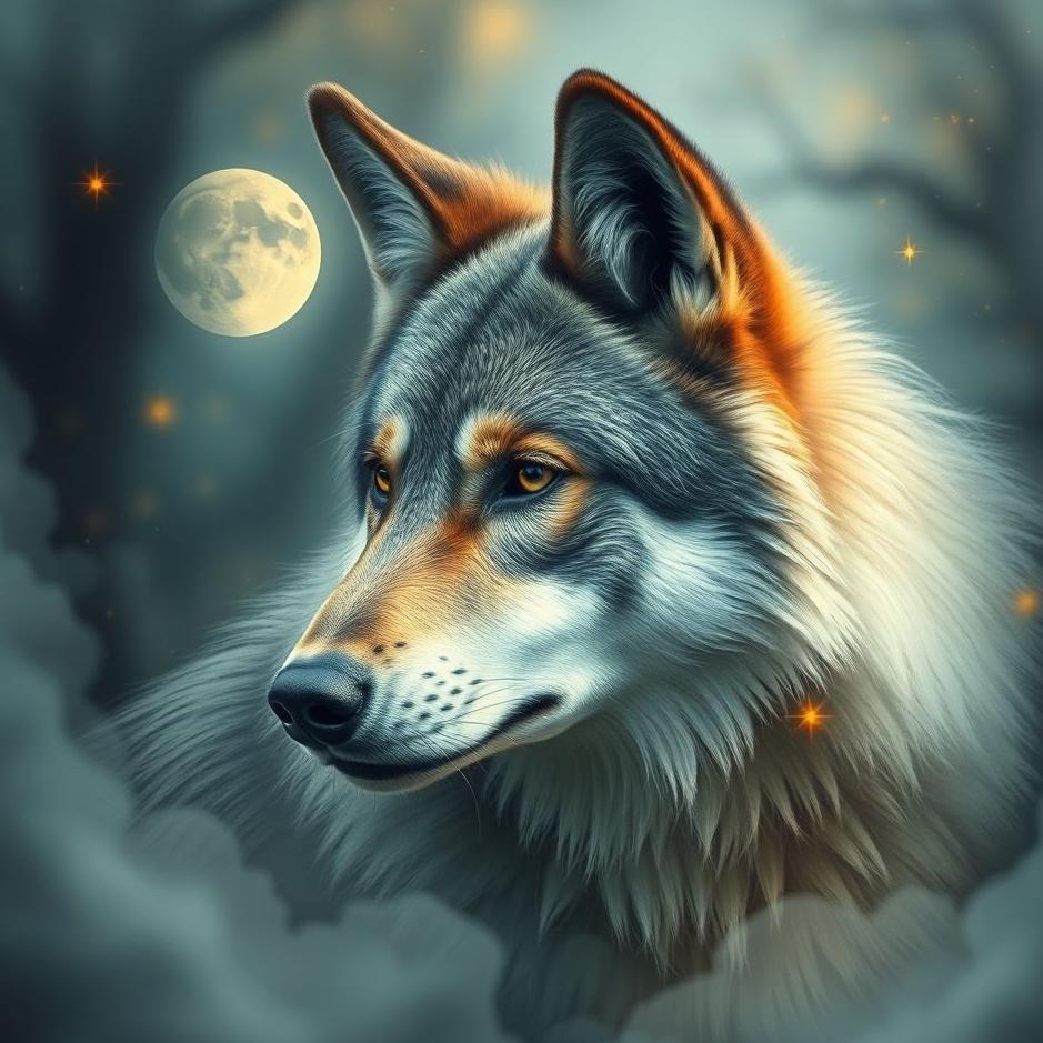Dream : Wolf animal in a dream