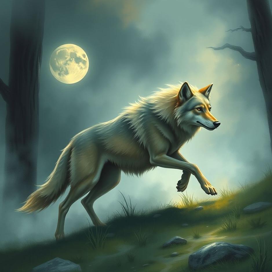 Dream : Wolf chasing you in a dream
