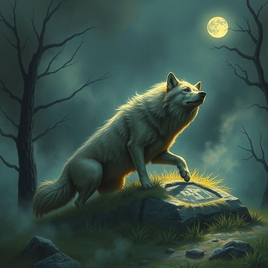 Dream : Wolf coming out of a grave in a dream