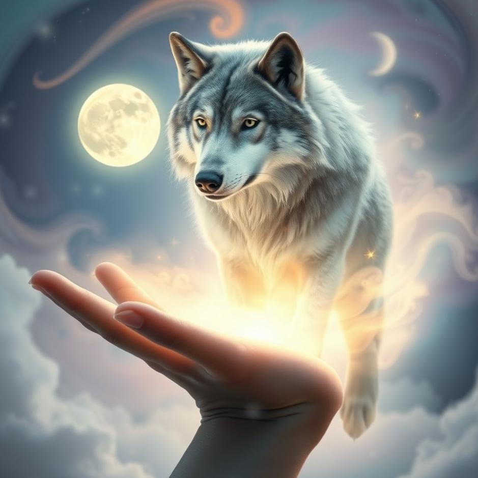 Dream : Wolf coming out of your left hand in a dream