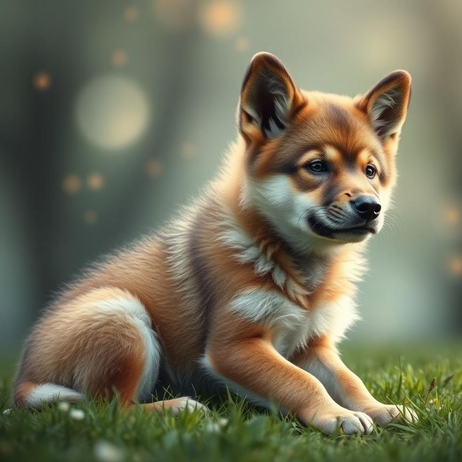 Dream : Wolf dog puppy in a dream