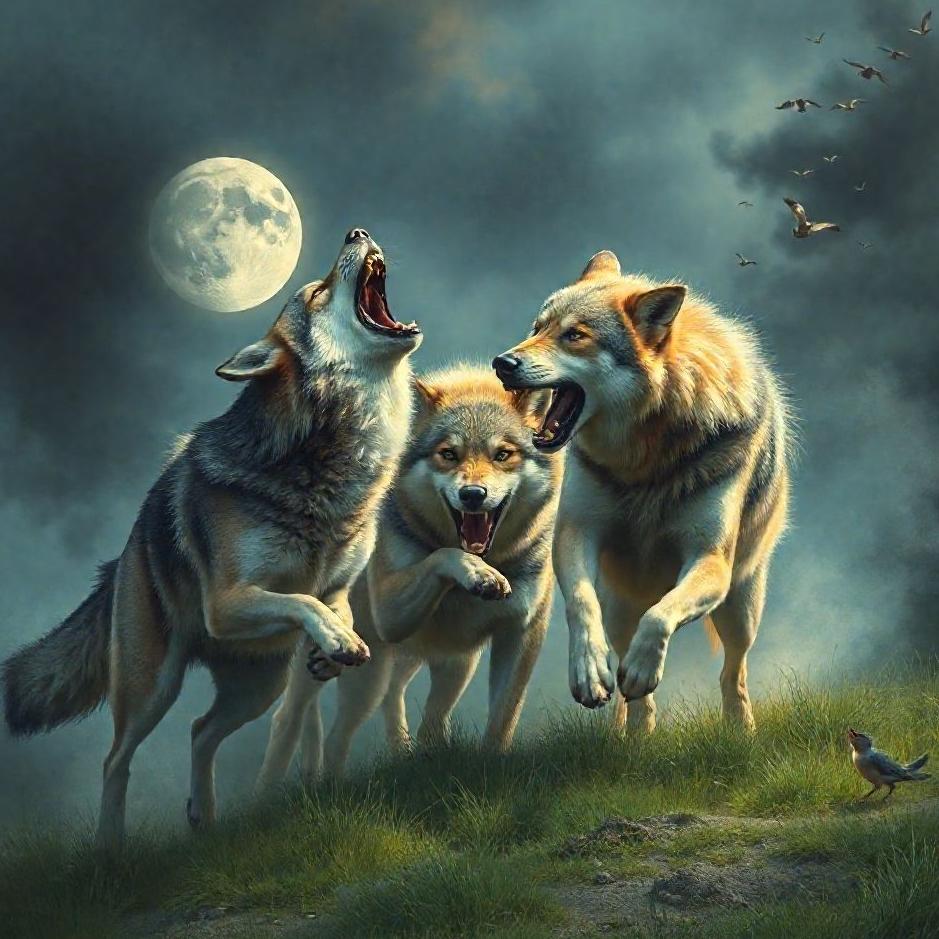 Dream : Wolf dogs attacking in a dream
