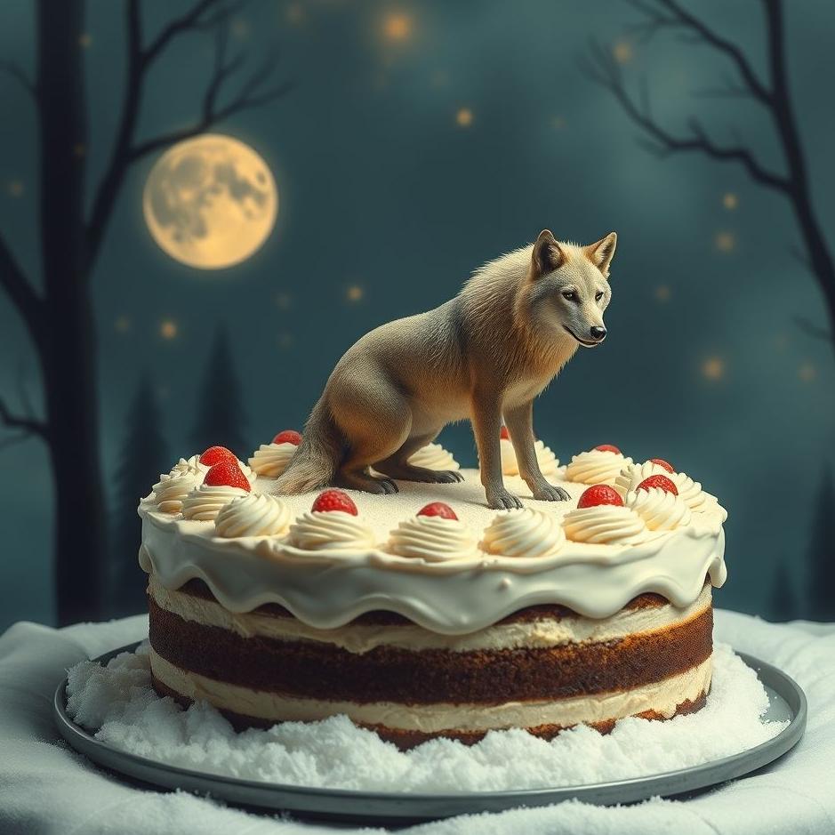 Dream : Wolf in a cake in a dream