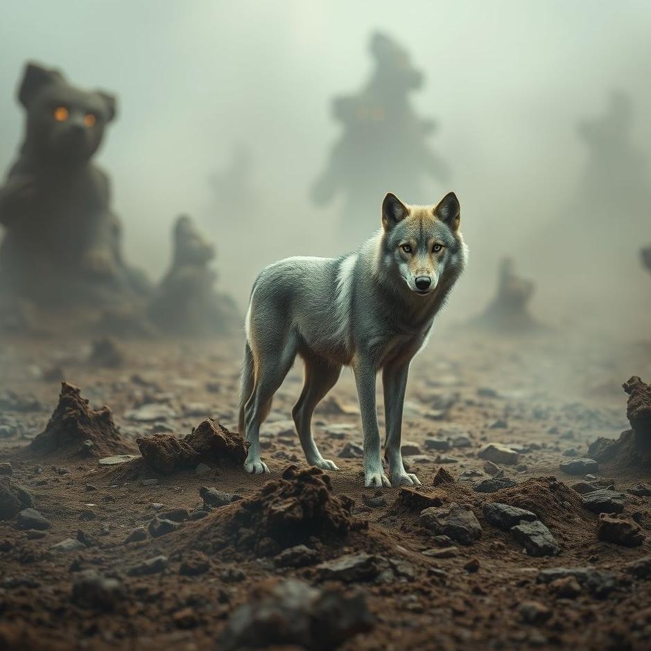 Dream : Wolf in poop in a dream