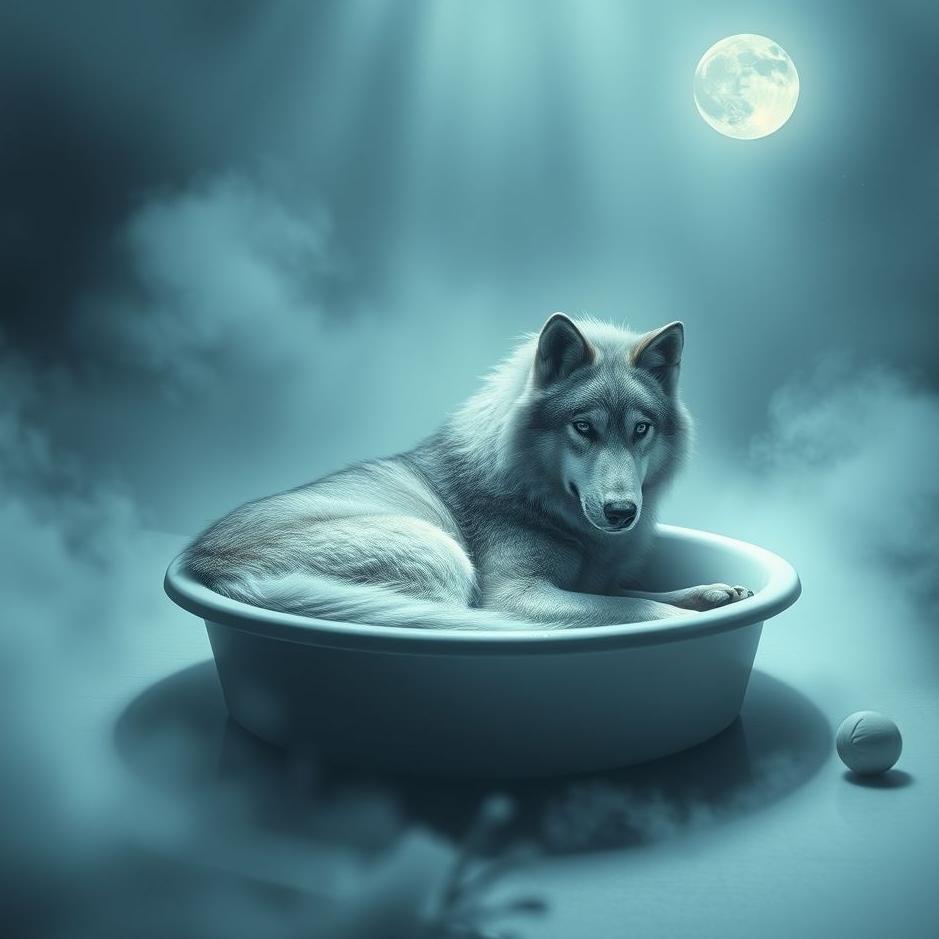 Dream : Wolf in the sink in a dream