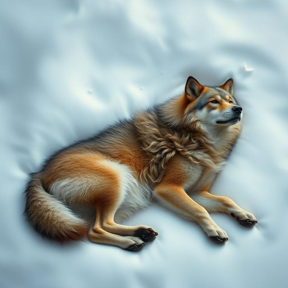 Dream : Wolf pelt in a dream