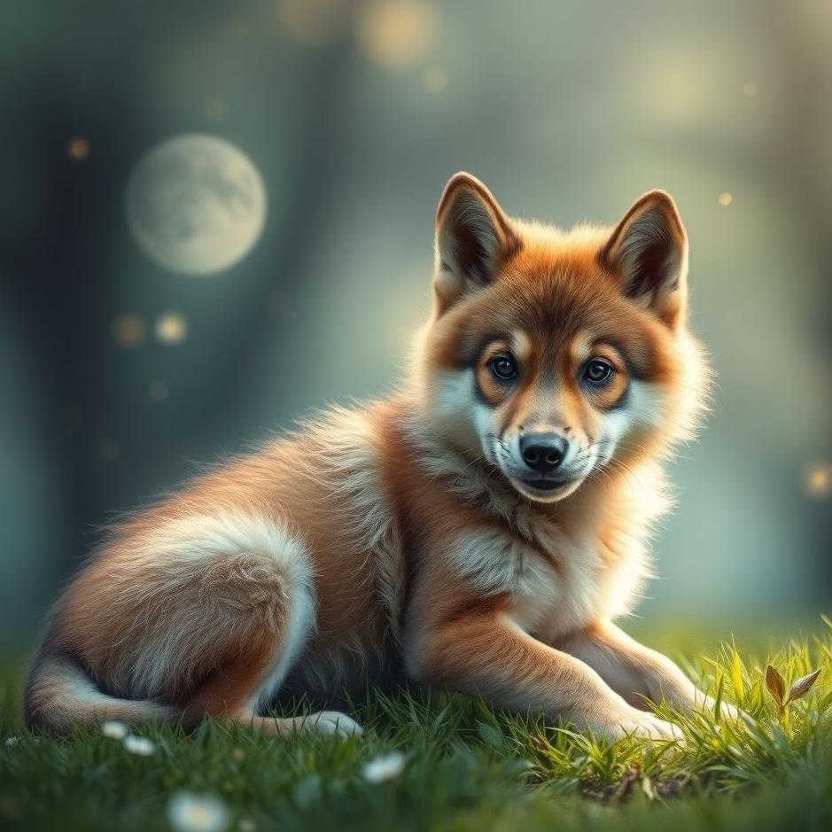 Dream : Wolf puppy in a dream