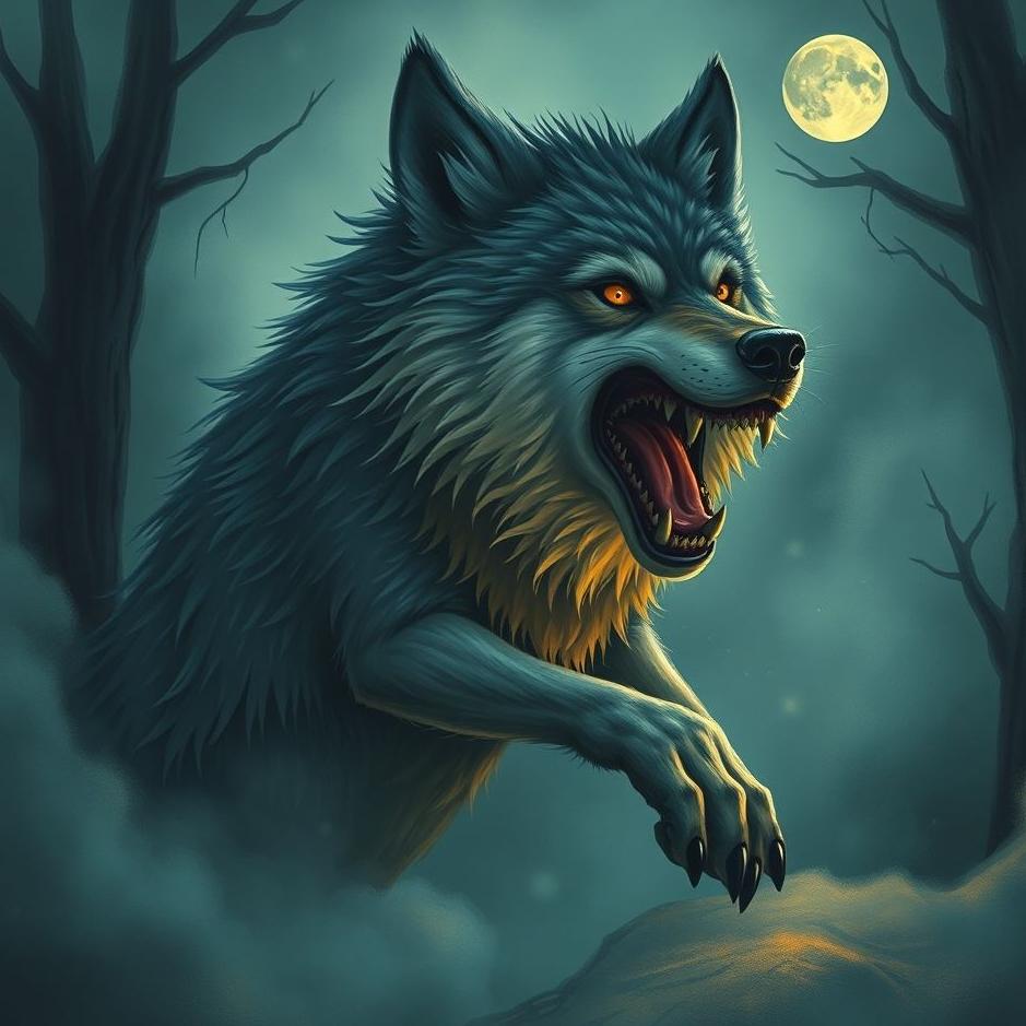 Dream : Wolf scare you in a dream