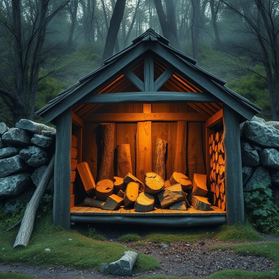 Dream Dictionary : Wood in a coal shed in a dream