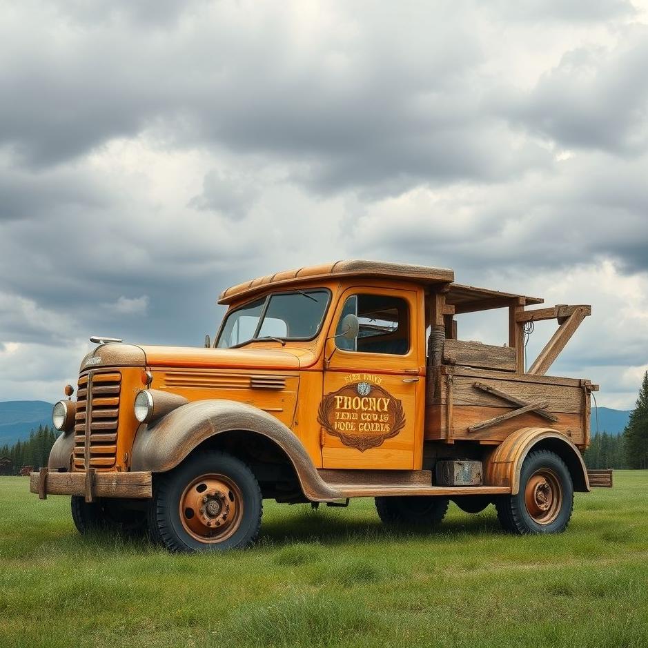 Dream : Wood truck in a dream