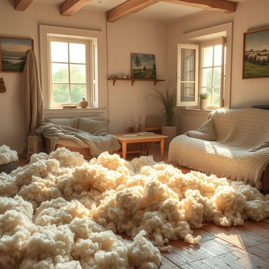 Dream : Wool at home in a dream