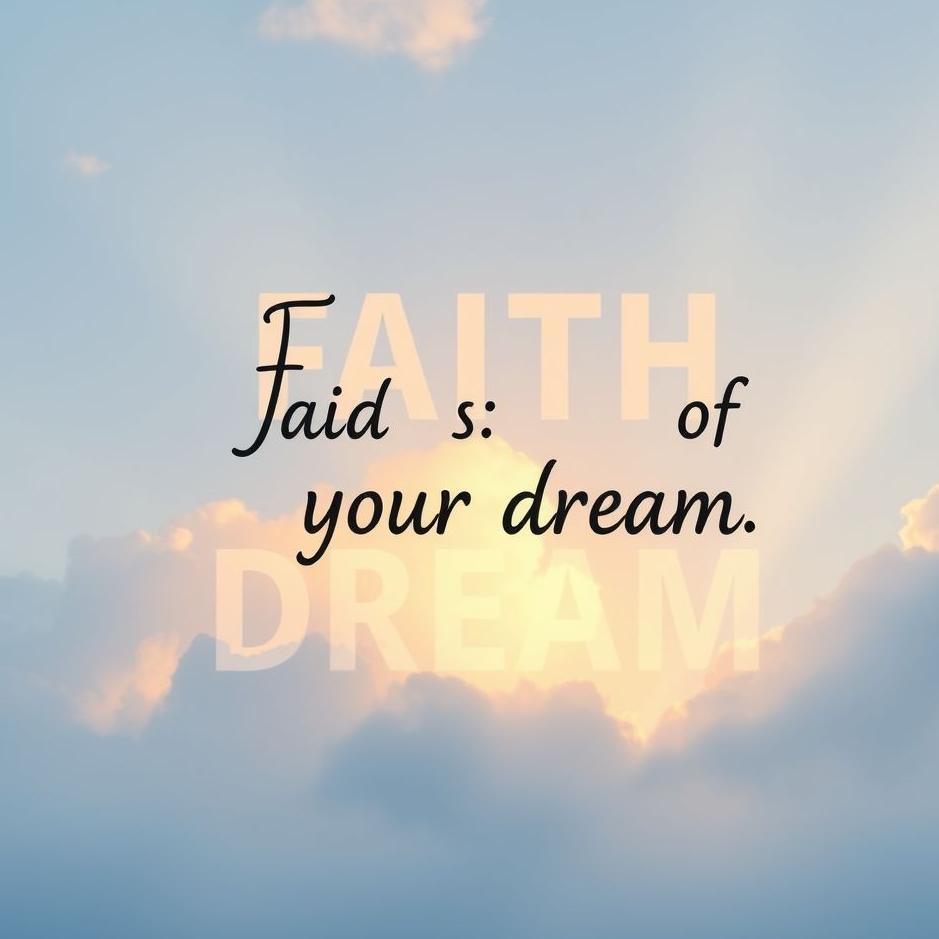 Dream : Words of faith in your dream