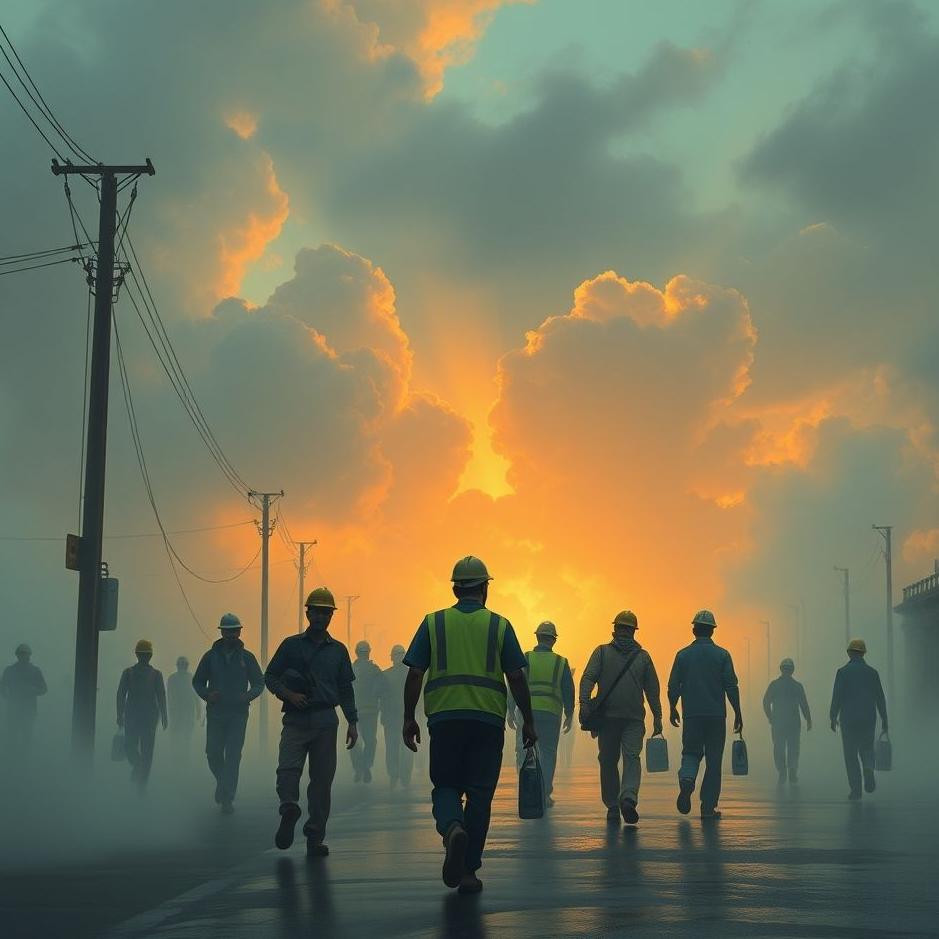 Dream : Workers leaving work in a dream