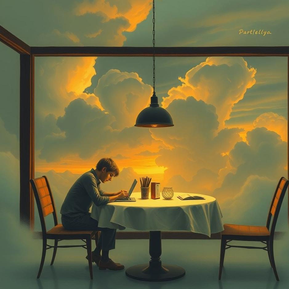 Dream : Working at a table in a dream