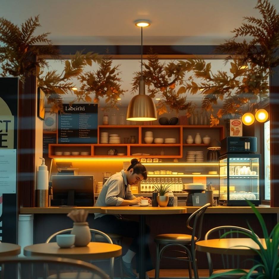 Dream : Working in a cafe in a dream