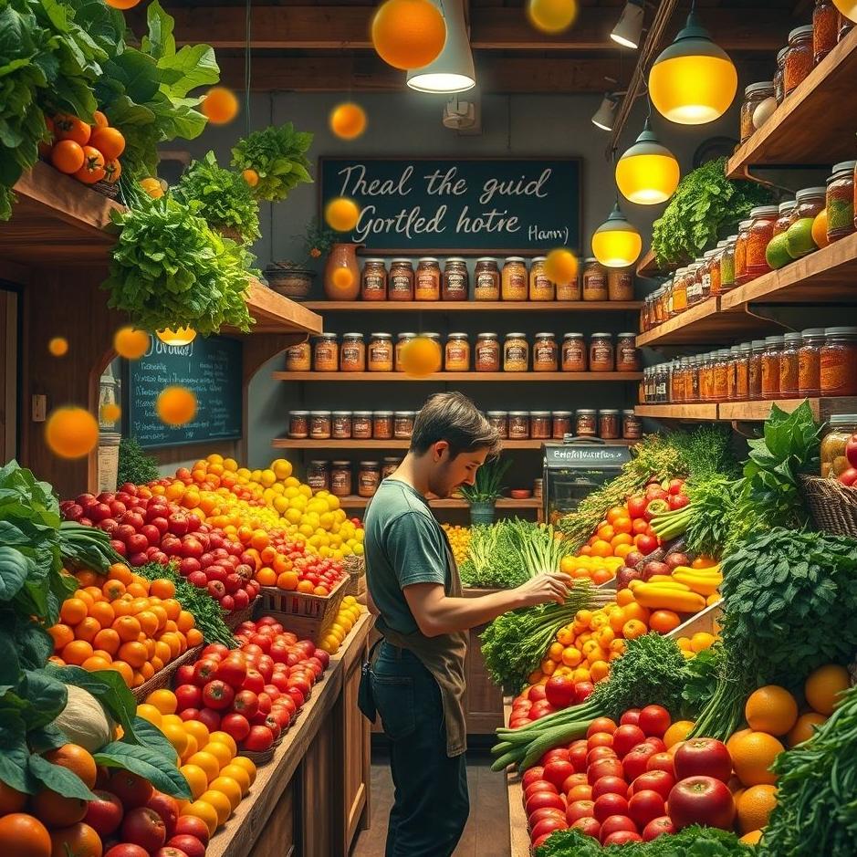 Dream : Working in a greengrocer in a dream