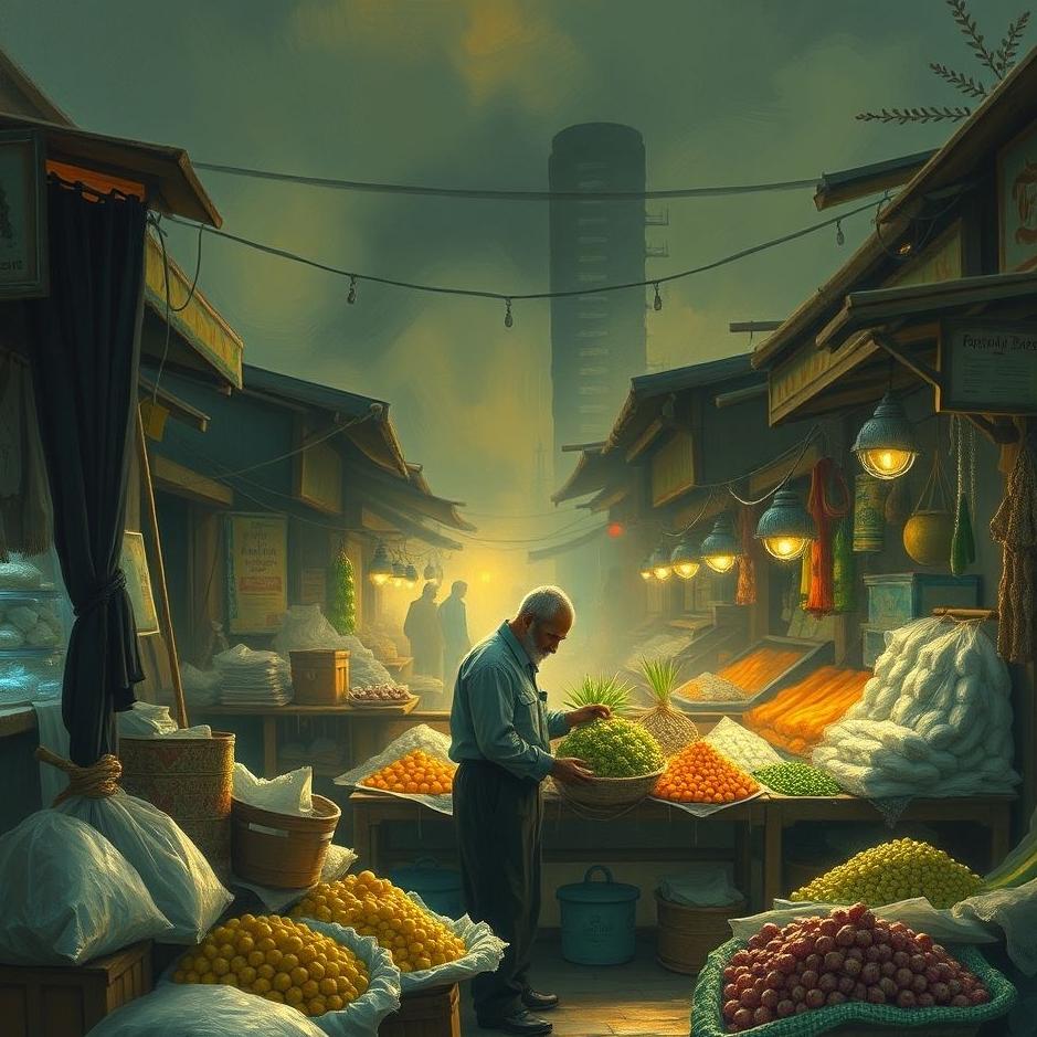 Dream : Working in the market in a dream