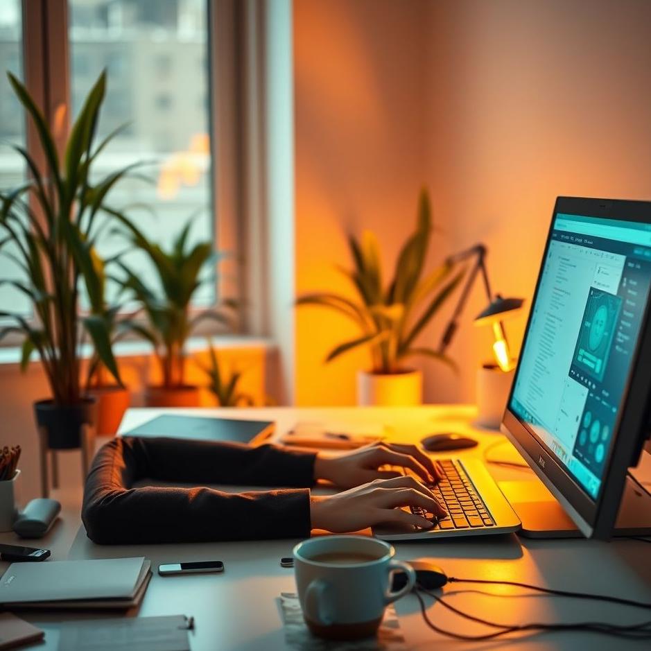 Dream : Working on a computer 