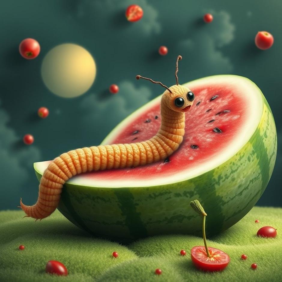 Dream : Worm from a watermelon in a dream