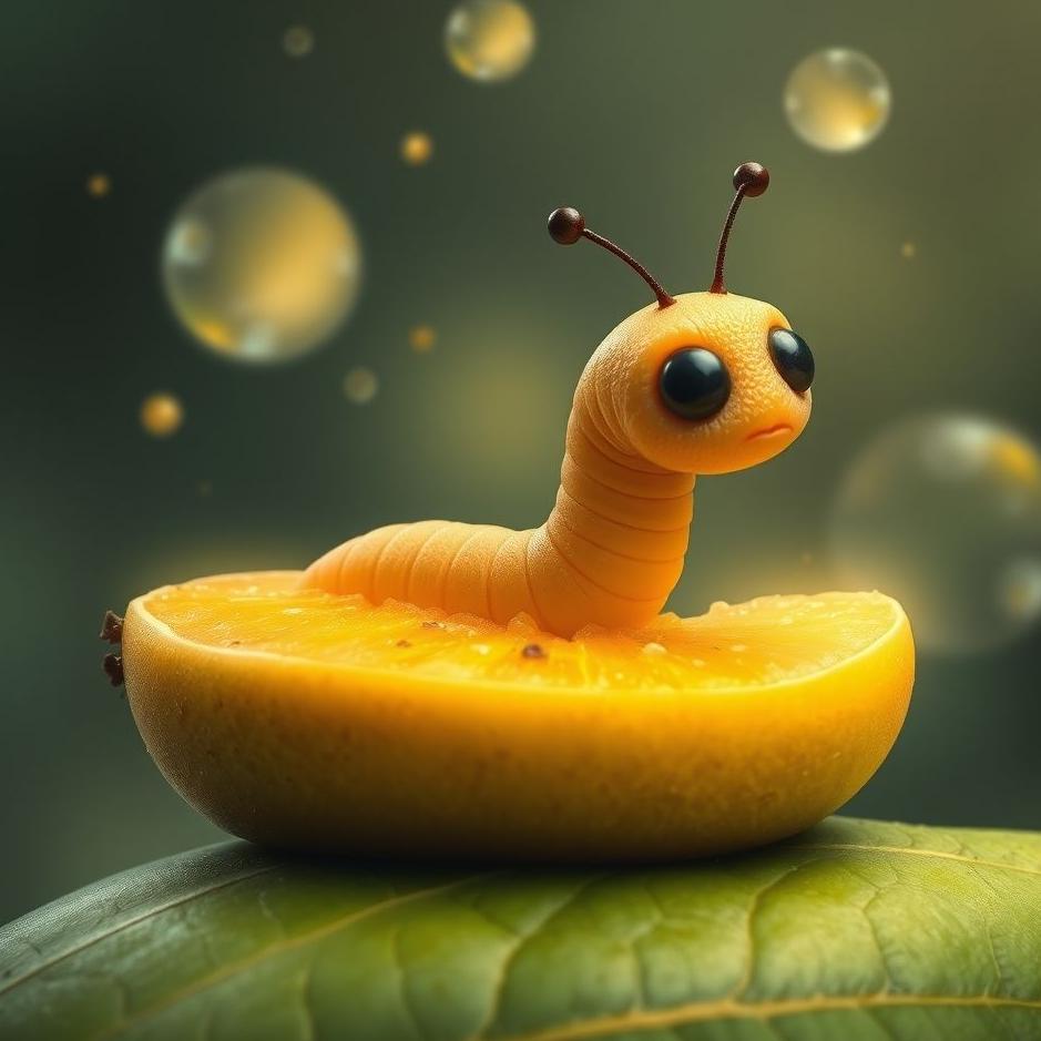 Dream : Worm in a fruit in a dream
