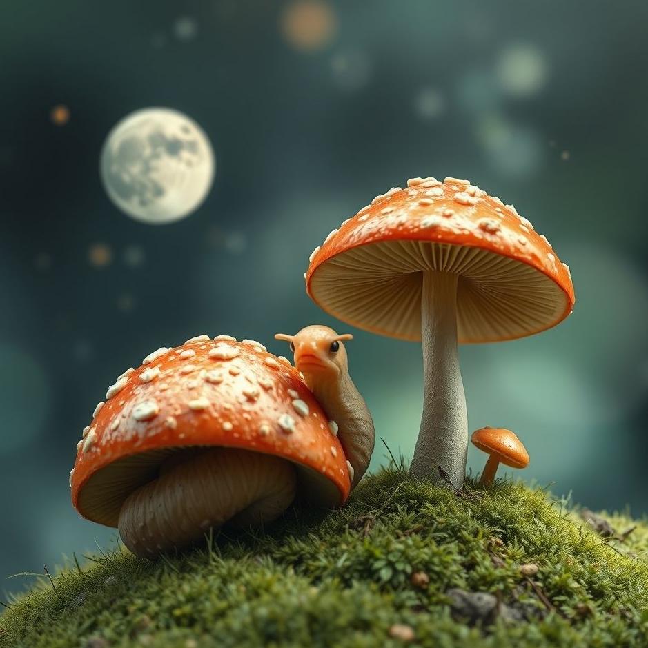 Dream : Worm in a mushroom in a dream