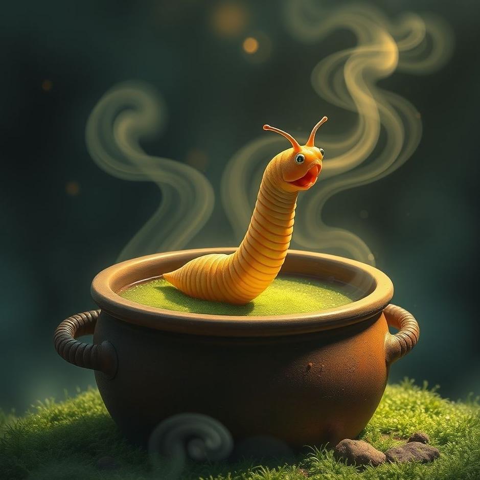 Dream : Worm in a pot in a dream