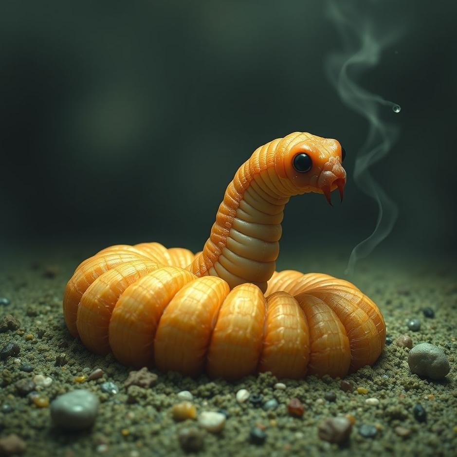 Dream : Worm in one's own feces in a dream