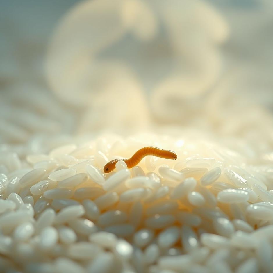 Dream : Worm in rice in a dream