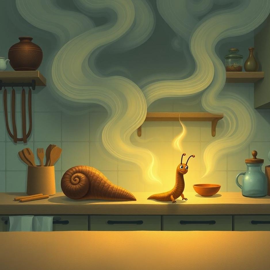 Dream : Worm in the kitchen in a dream