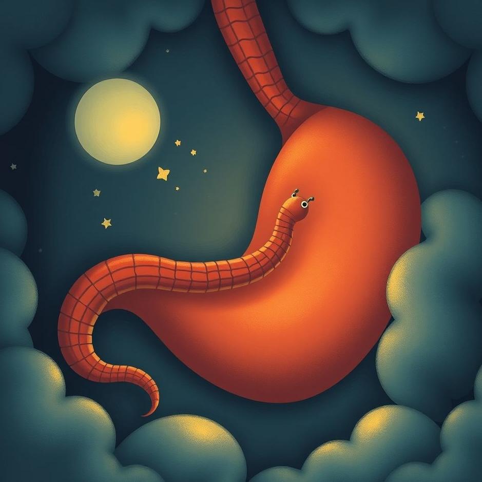Dream : Worm in the stomach in a dream