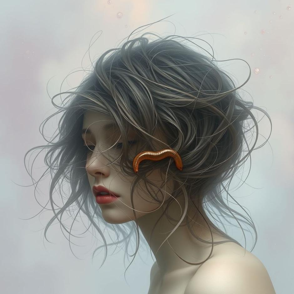Dream : Worm in your hair in a dream