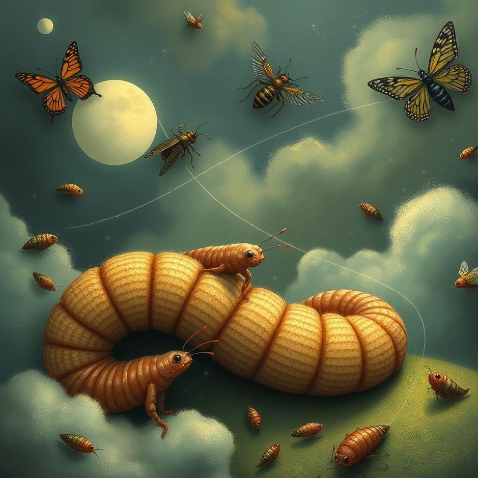 Dream : Worms and insects in a dream