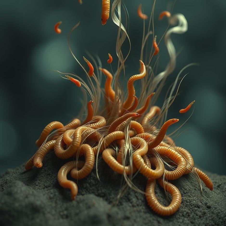 Dream : Worms falling out of hair in a dream