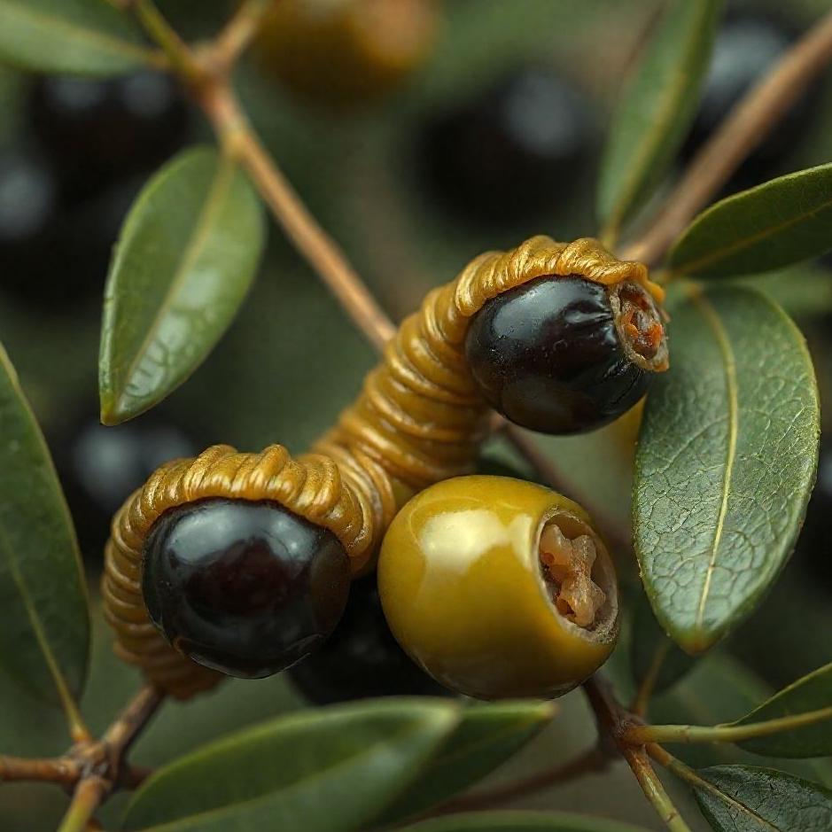 Dream : Wormy black olives in a dream