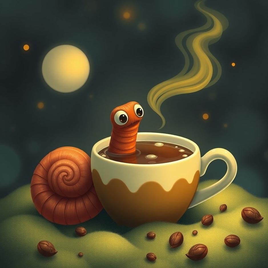 Dream : Wormy coffee in a dream