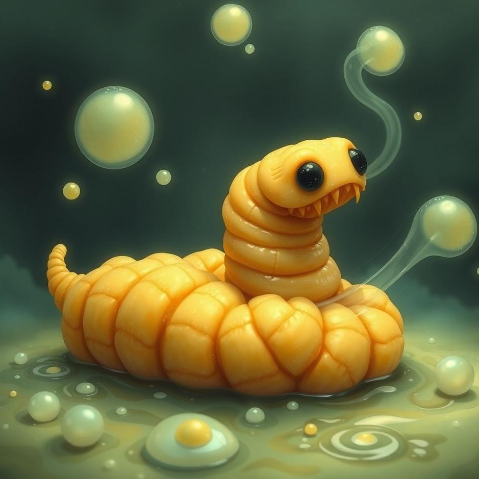 Dream : Wormy curd in a dream