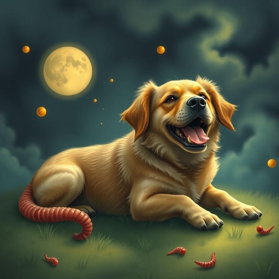 Dream : Wormy dog ​​in a dream