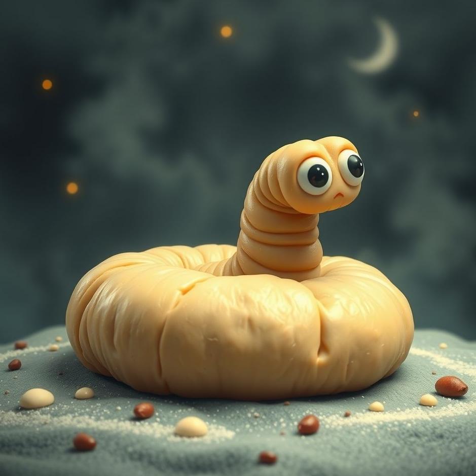 Dream : Wormy dough in a dream