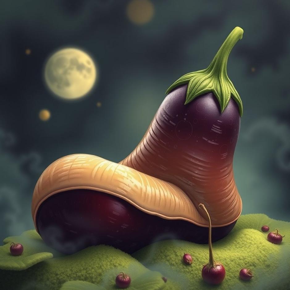 Dream : Wormy eggplant in a dream