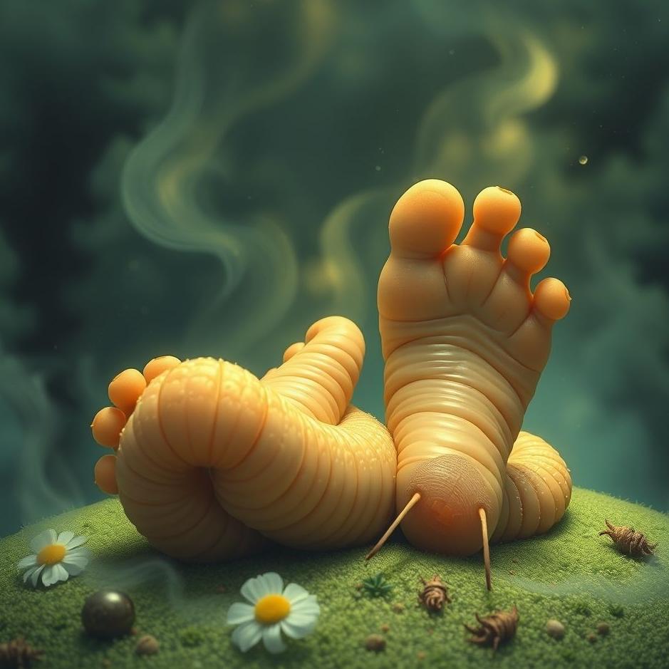 Dream : Wormy feet in a dream