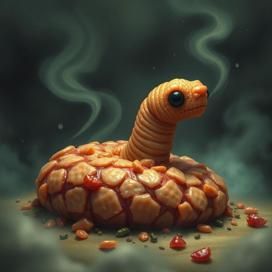 Dream : Wormy minced meat in a dream