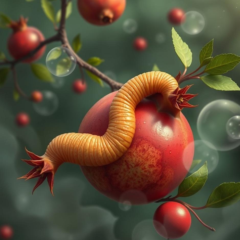 Dream : Wormy pomegranate in a dream