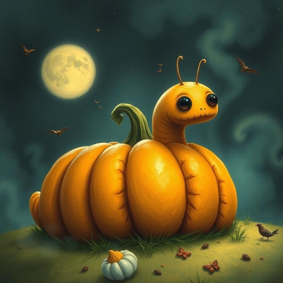 Dream : Wormy pumpkin in a dream