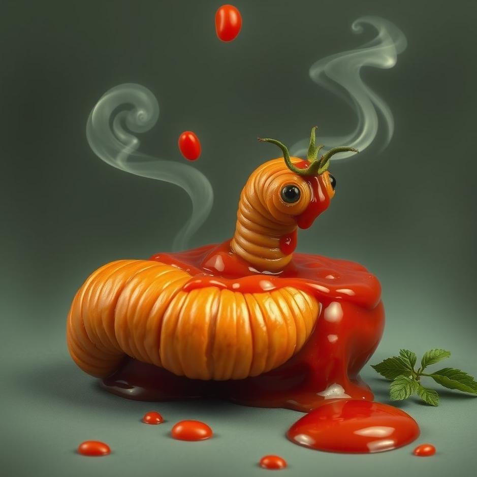 Dream : Wormy tomato paste in a dream