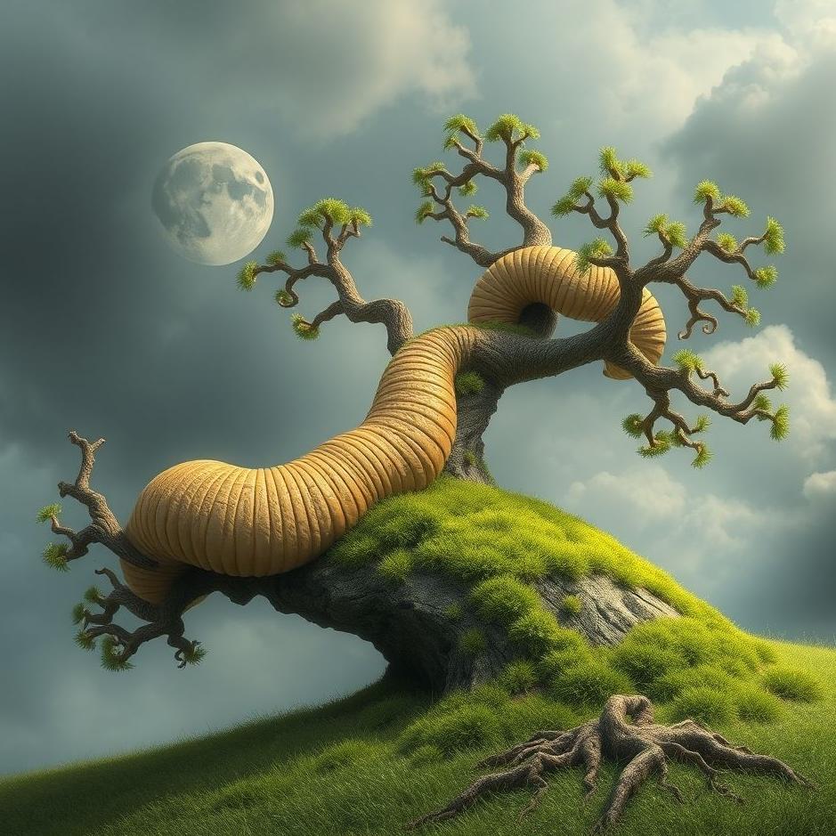 Dream : Wormy tree in a dream