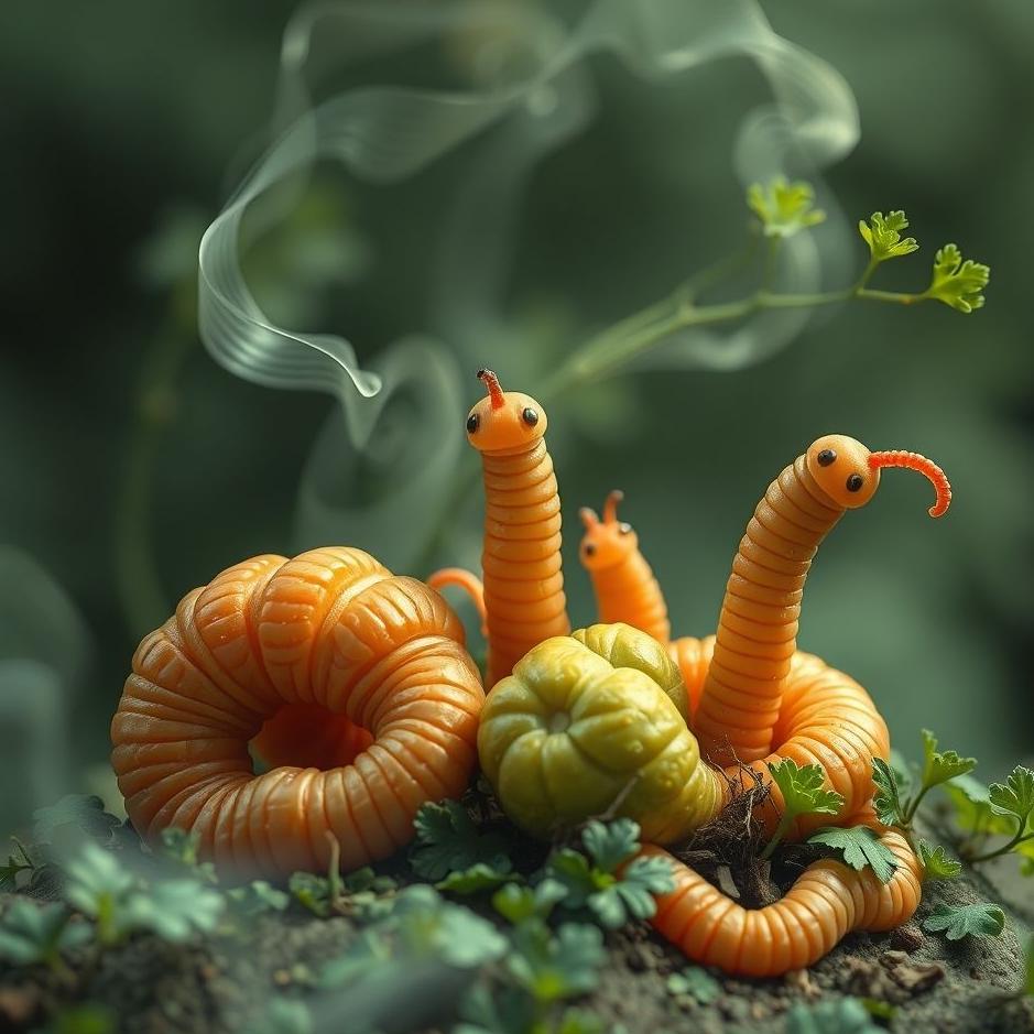 Dream : Wormy vegetables in a dream