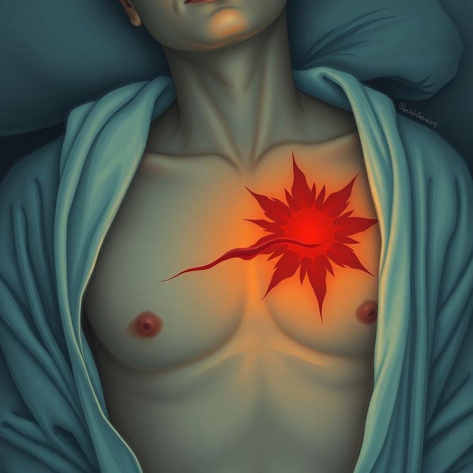 Dream : Wound on the left side of your chest in a dream