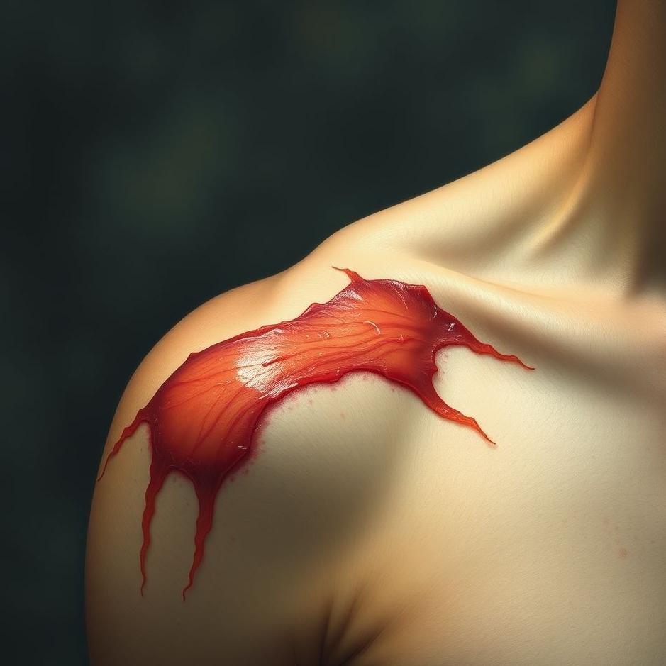 Dream : Wound on the right shoulder in a dream