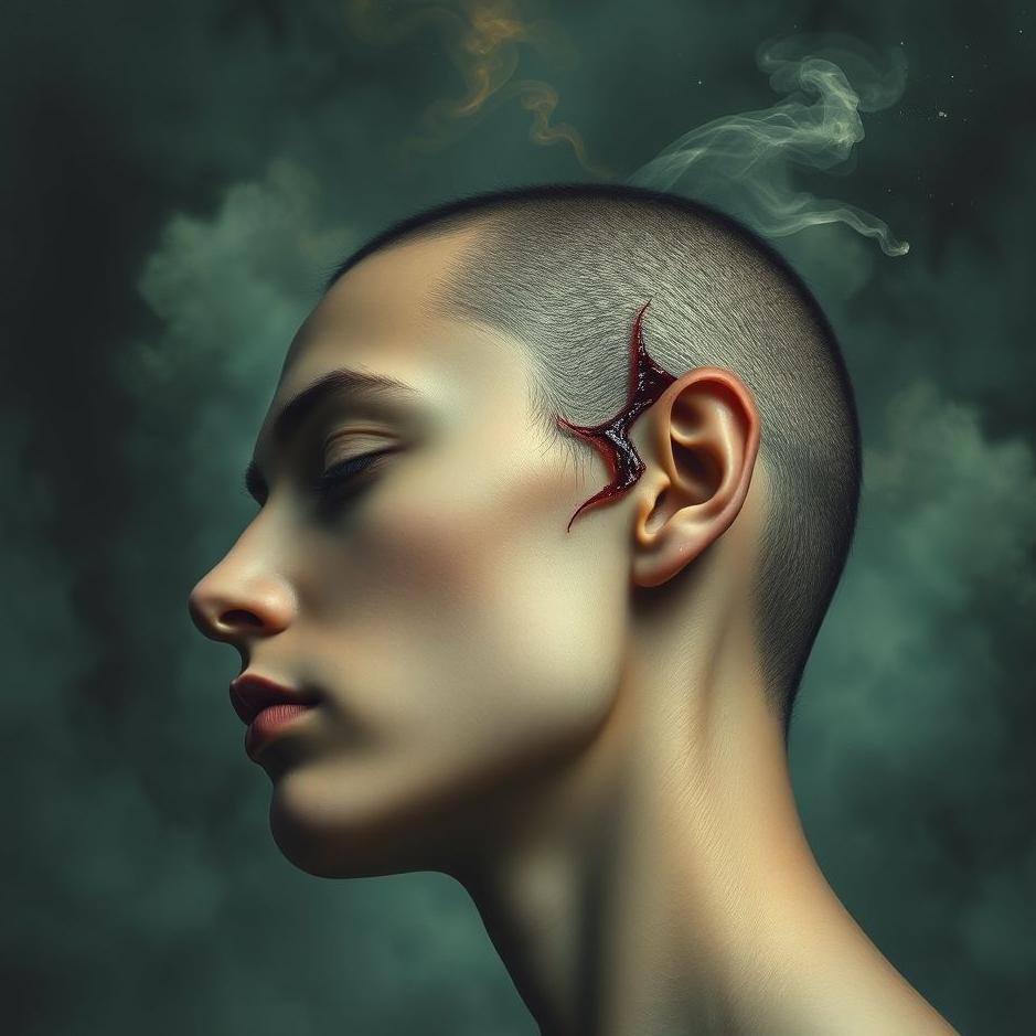 Dream : Wound on the scalp in a dream